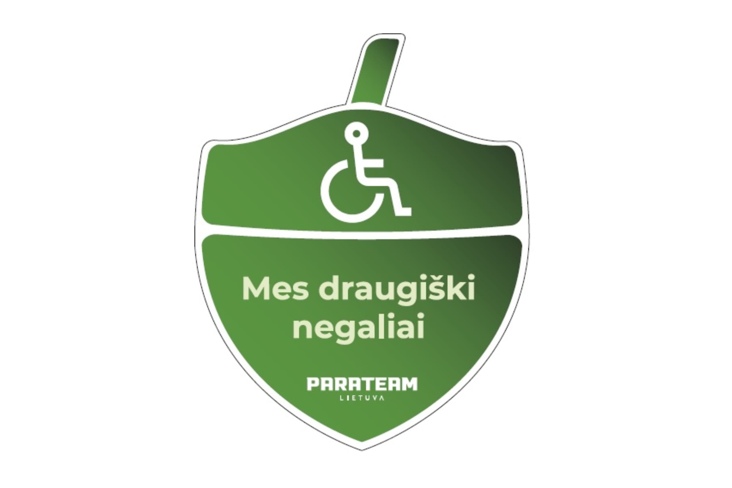 Gilė žymės draugiškus negaliai sporto objektus