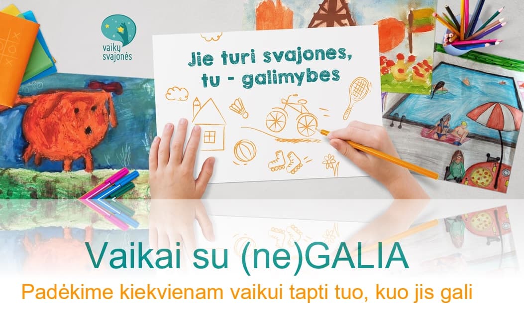 Lietuvos paralimpiečiai kviečia pildyti vaikų su negalia svajones
