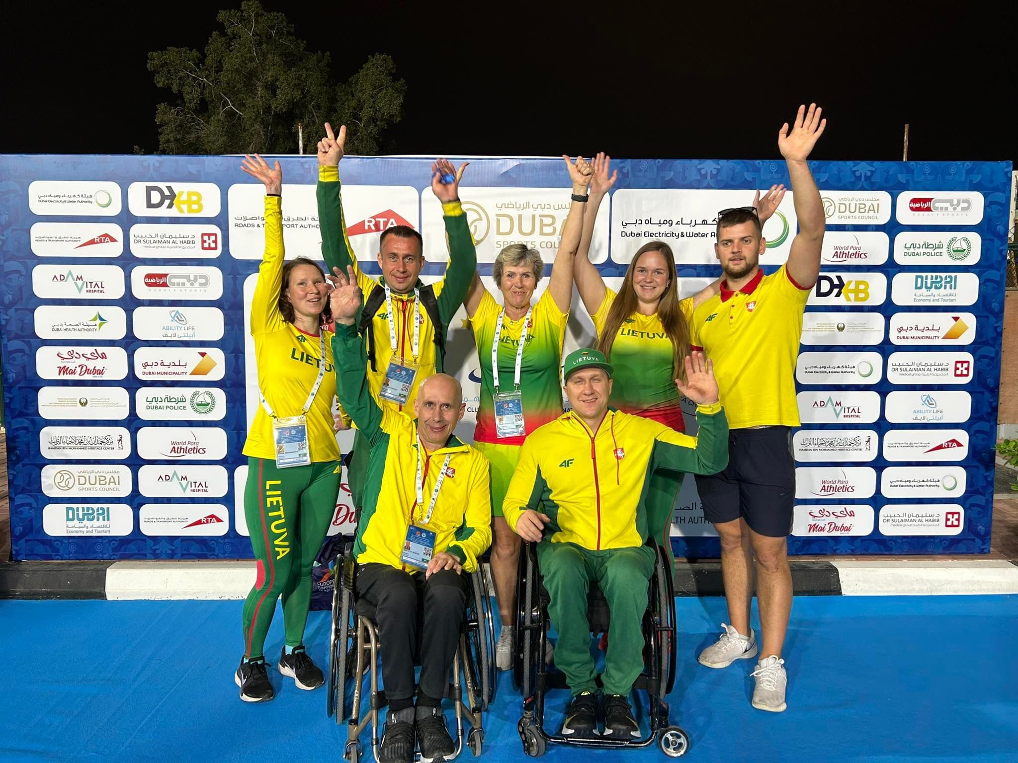 Lengvaatlečių tarptautinio sezono starte Dubajuje – medalių gausa