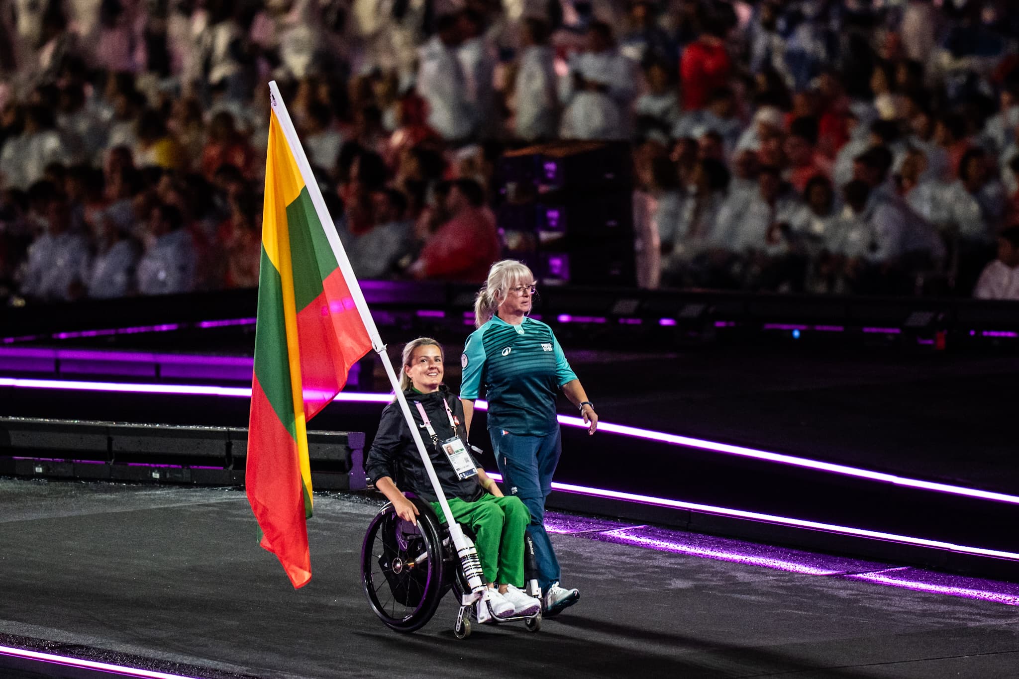 Paryžiaus paralimpinių žaidynių uždaryme – Lietuvos trispalvė