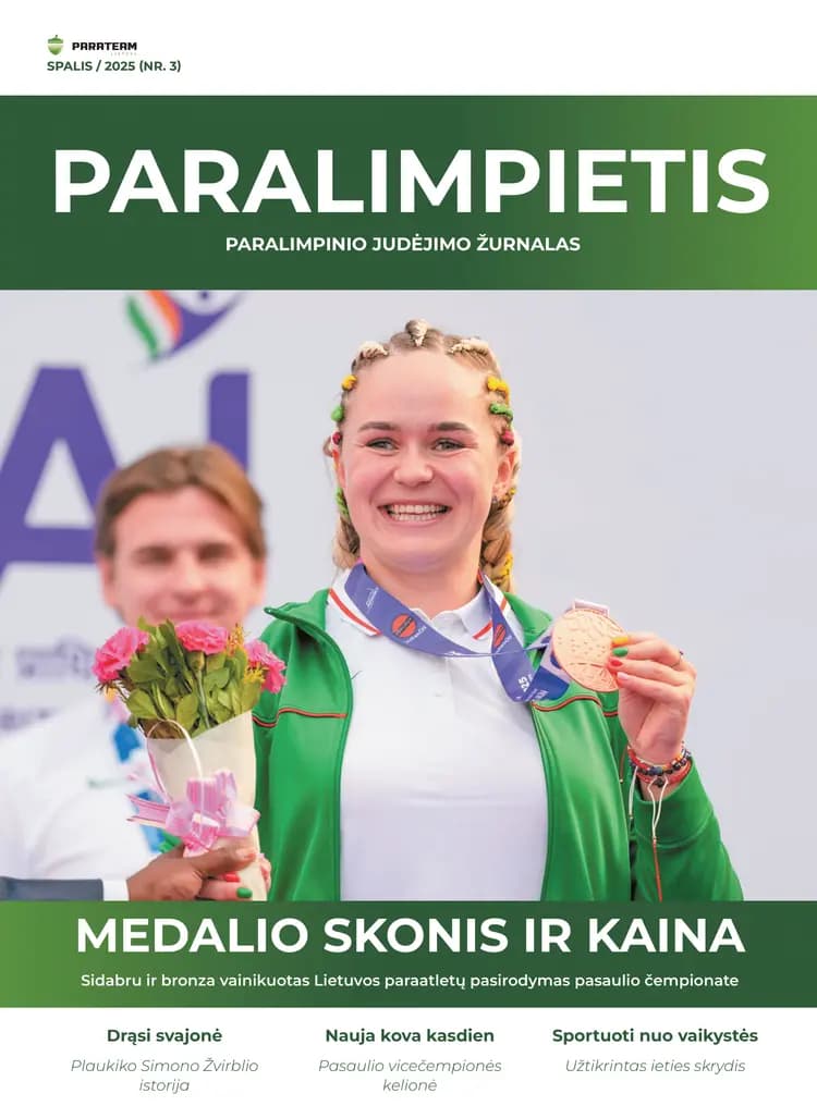 Žurnalo „Paralimpietis“ 19 numerio viršelis