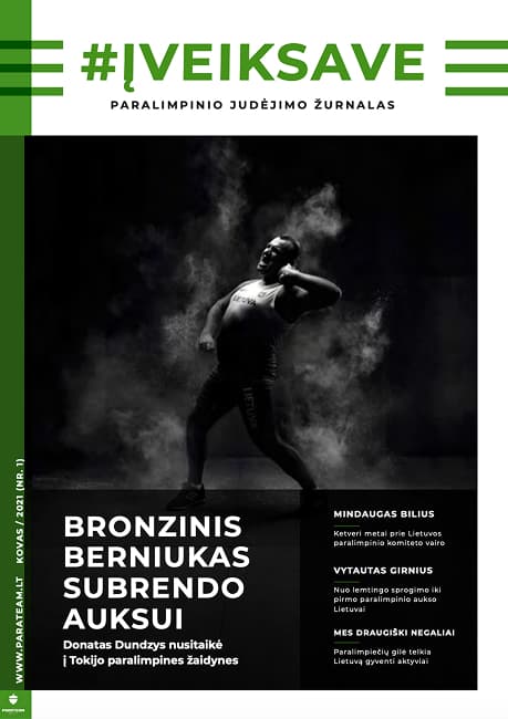Žurnalo „Paralimpietis“ 1 numerio viršelis
