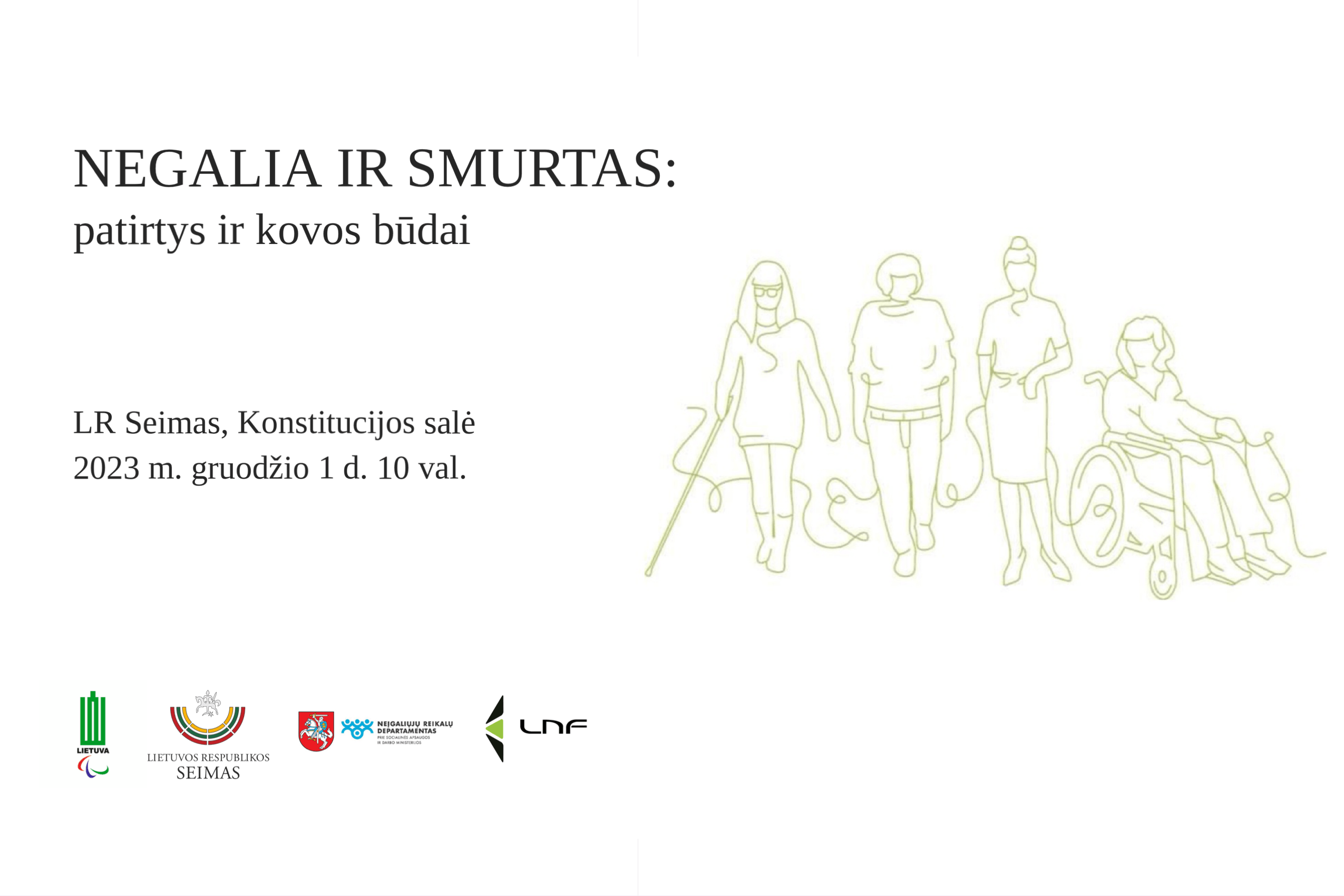 Kviečiame į konferenciją „Negalia ir smurtas: patirtys ir kovos būdai“
