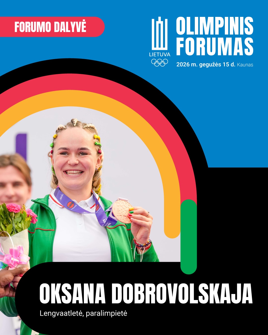 Laukia išskirtinis paralimpietės pranešimas: „Maksimaliai pasinaudosiu šia galimybe“