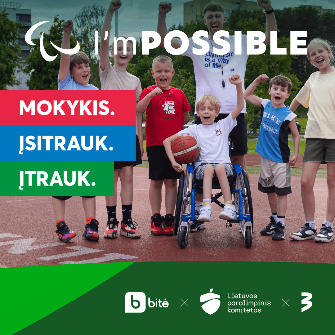 Artėja edukacinio projekto mokykloms „I’mPOSSIBLE / Aš galiu“ startas