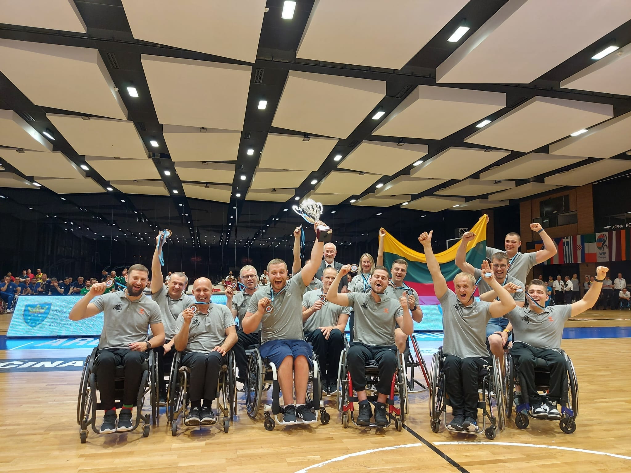 Lietuvos vežimėlių krepšininkams – Europos čempionato B diviziono bronza