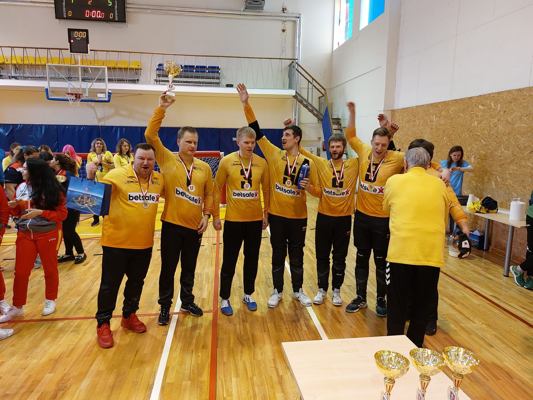 Lietuvos vyrų golbolo rinktinė – tarptautinio Trakų turnyro čempionė