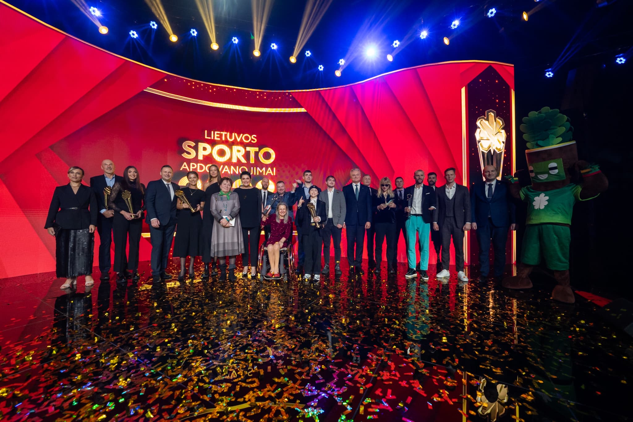 Iškilmingoje Lietuvos sporto apdovanojimų ceremonijoje pagerbti metų geriausieji