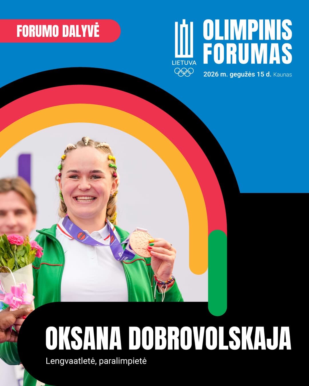 Laukia išskirtinis paralimpietės pranešimas: „Maksimaliai pasinaudosiu šia galimybe“