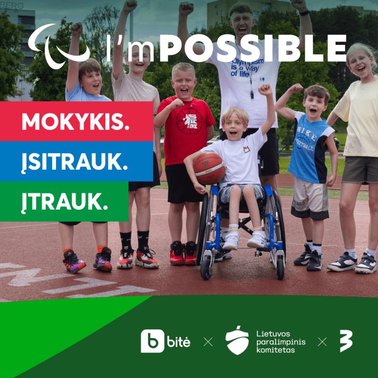 Artėja edukacinio projekto mokykloms „I’mPOSSIBLE / Aš GALIU“ startas